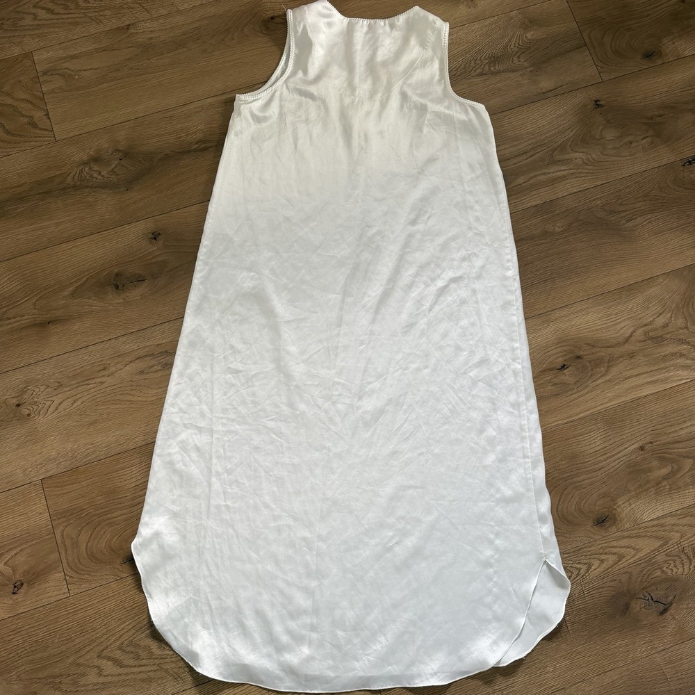 Vintage Christian Dior White Satin Nightgown Saks CD Logo Lingerie - Picture 6 of 9
